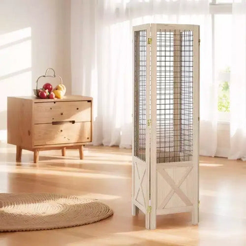 Séparateur de pièce à 4 panneaux, paravent pliable pour chambre à coucher, salon, bureau