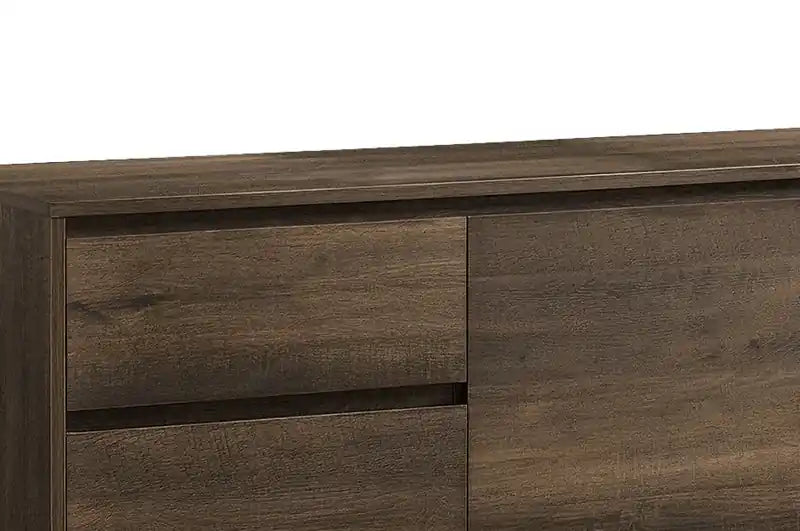 Meuble TV moderne 71" avec rangement et gestion des câbles pour téléviseurs jusqu'à 80"