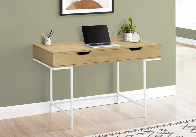 47.25 Bureau avec 2 tiroirs