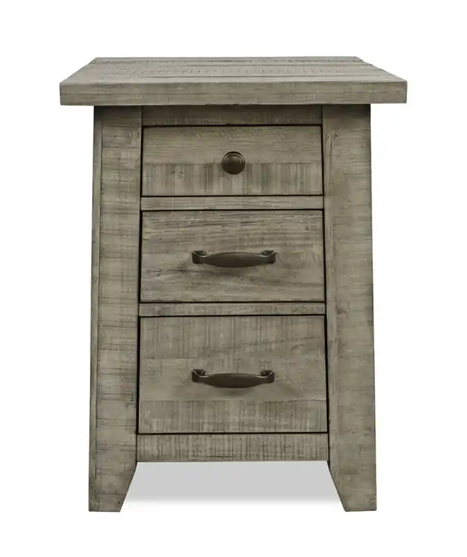 Table d'appoint rustique avec rangement de 18 po
