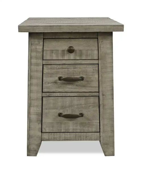 Table d'appoint rustique avec rangement de 18 po