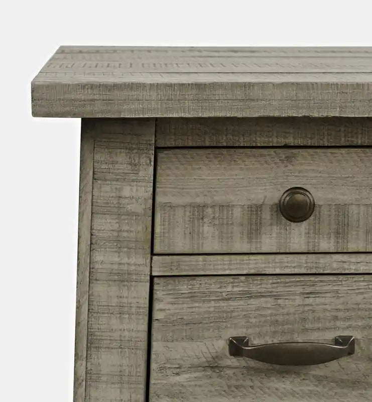 Table d'appoint rustique avec rangement de 18 po