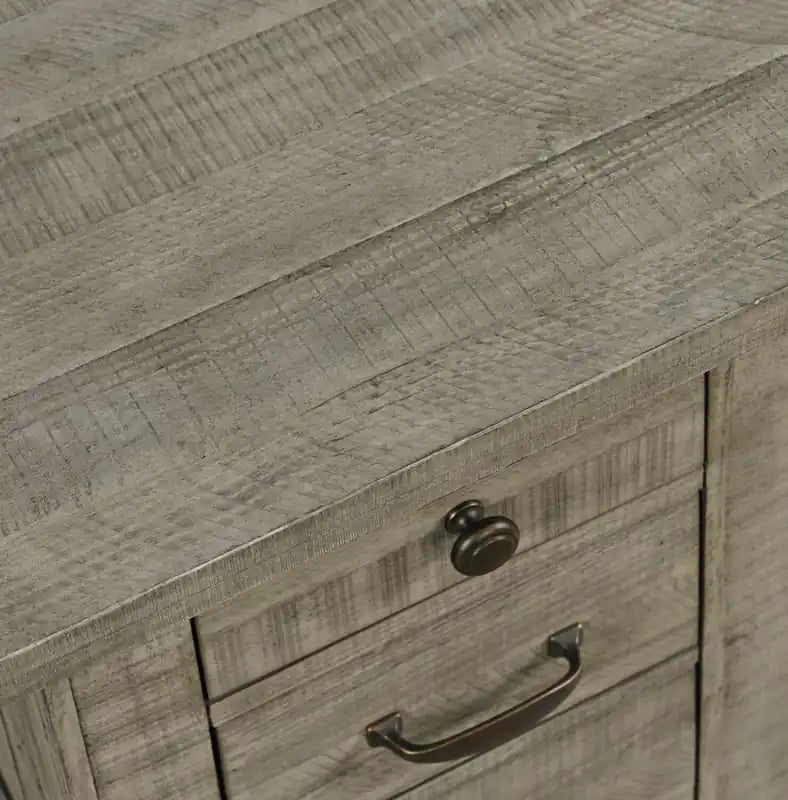 Table d'appoint rustique avec rangement de 18 po