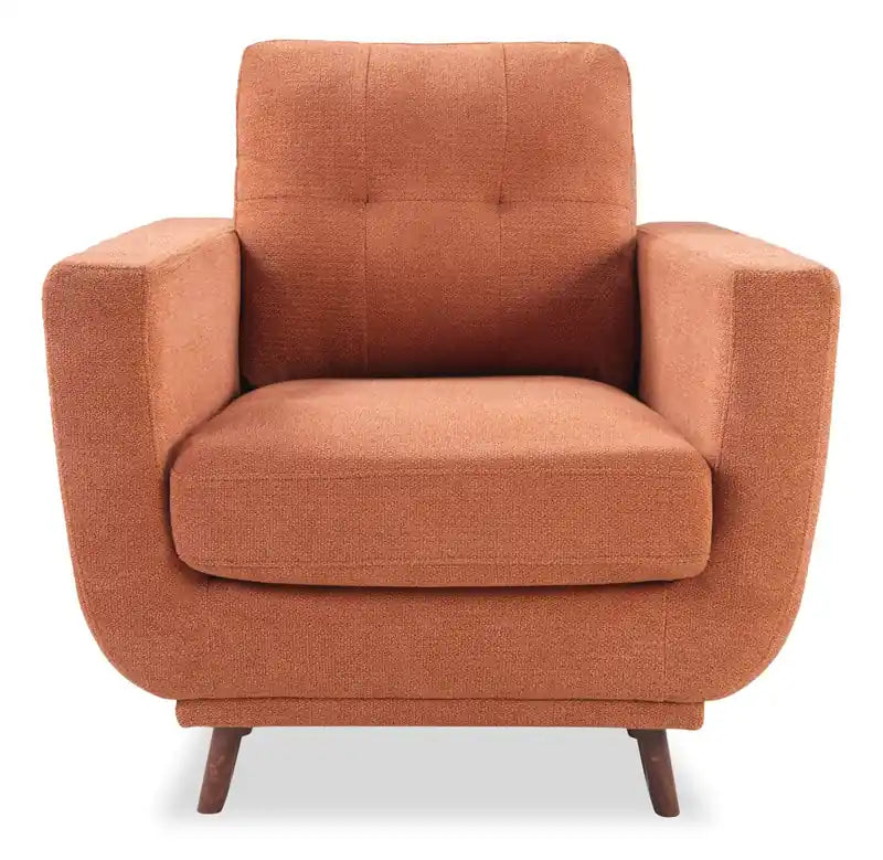 Chaise en tissu capitonnée (34 po)