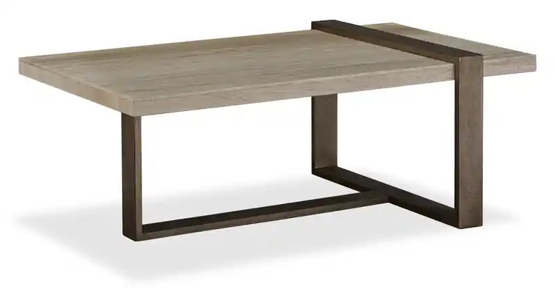 Cyprus 48 Modern Coffee Table - Beige/Bronze