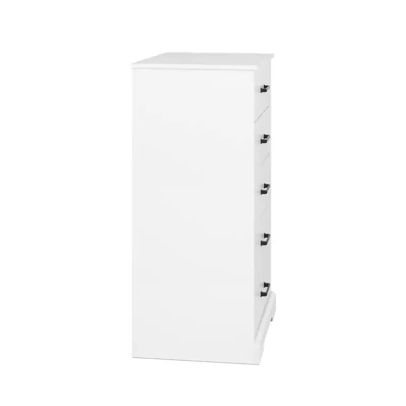 Commode haute à 5 tiroirs – Commode de chambre à coucher de style ferme moderne, 3 couleurs