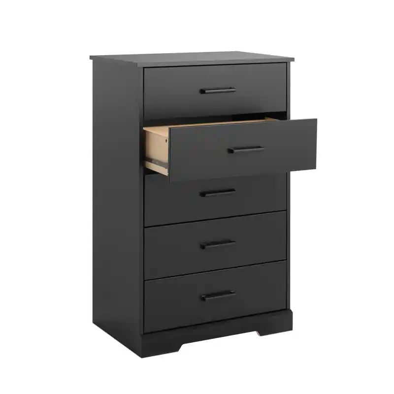 Commode haute à 5 tiroirs – Commode de chambre à coucher de style ferme moderne, 3 couleurs