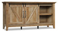 Dakota Pass 65 Rustic TV Stand with Storage and Cable Management for TVs up to 75- Light Brown