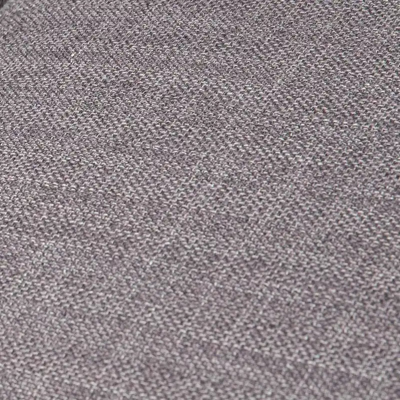 Causeuse en tissu d'aspect lin de 63 po avec pieds en bois et coussins de dossier capitonnés - Gris anthracite