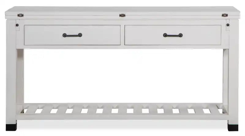 60 Table d'appoint moderne pour canapé avec rangement et étagère - Pin blanc