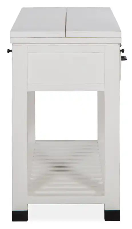 60 Table d'appoint moderne pour canapé avec rangement et étagère - Pin blanc