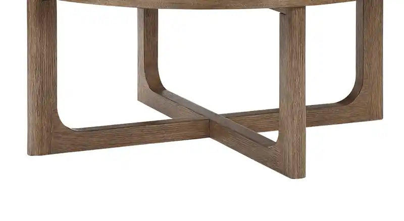 Table basse ronde 42 po - Noyer clair