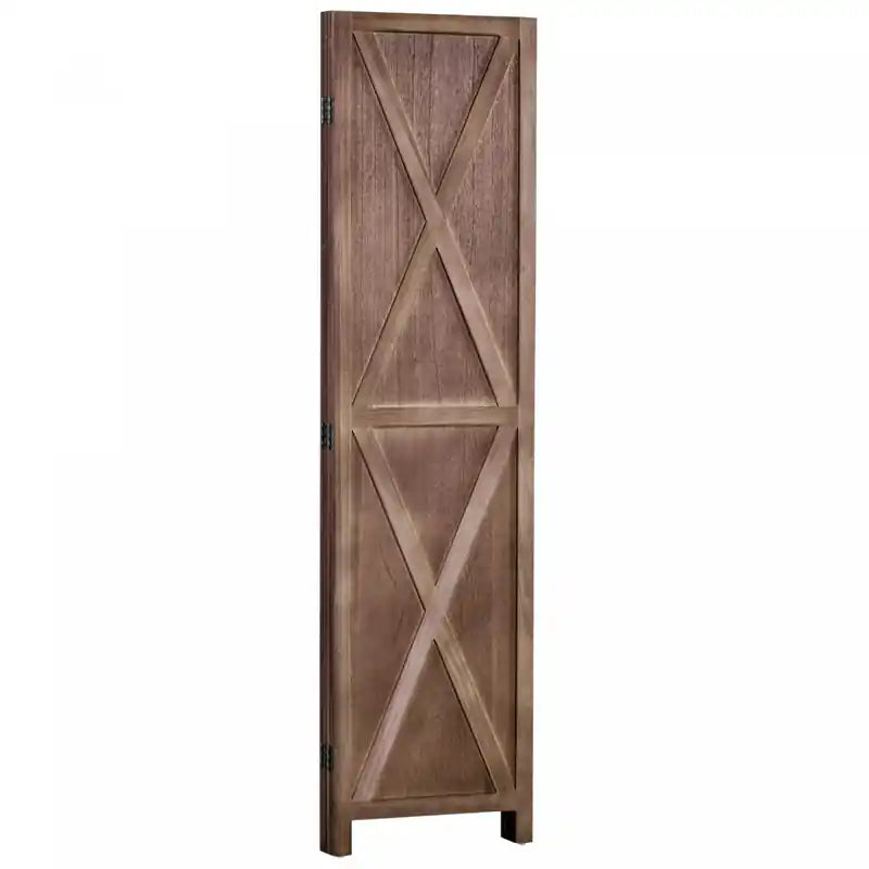 Paravent en bois à 4 panneaux de 1,7 m avec design pliable