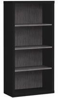 Orion 23.75 3-Shelf Bookcase - Greyish Black
