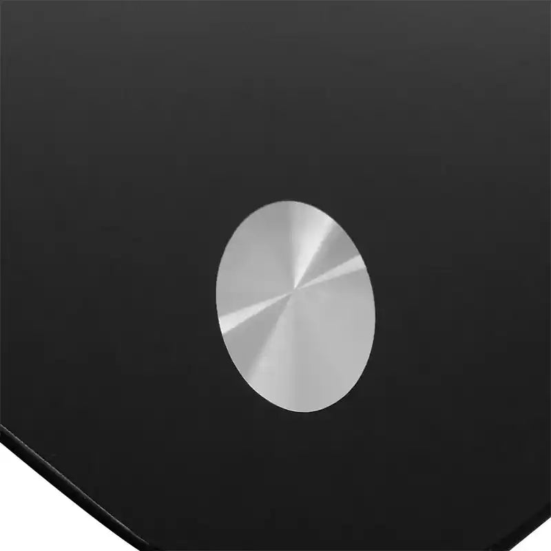 Meuble audio moderne de 26 po avec rangement et gestion des câbles pour téléviseurs jusqu'à - Métal noir et verre