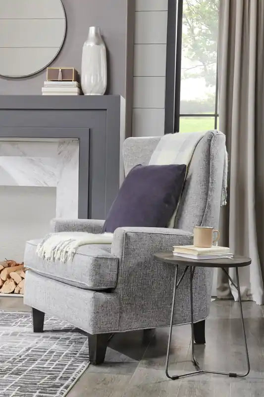 Fauteuil d'appoint personnalisable Wingback 32 en tissu - Jardin multicolore
