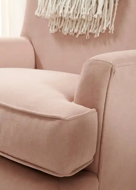 Fauteuil d'appoint personnalisable Wingback 32 en tissu - Jardin multicolore