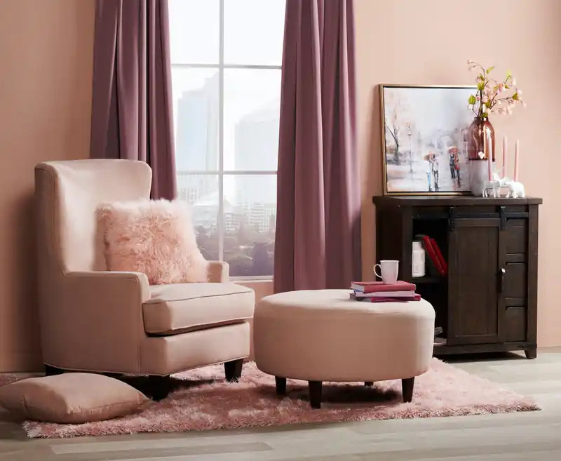 Fauteuil d'appoint personnalisable Wingback 32 en tissu - Jardin multicolore