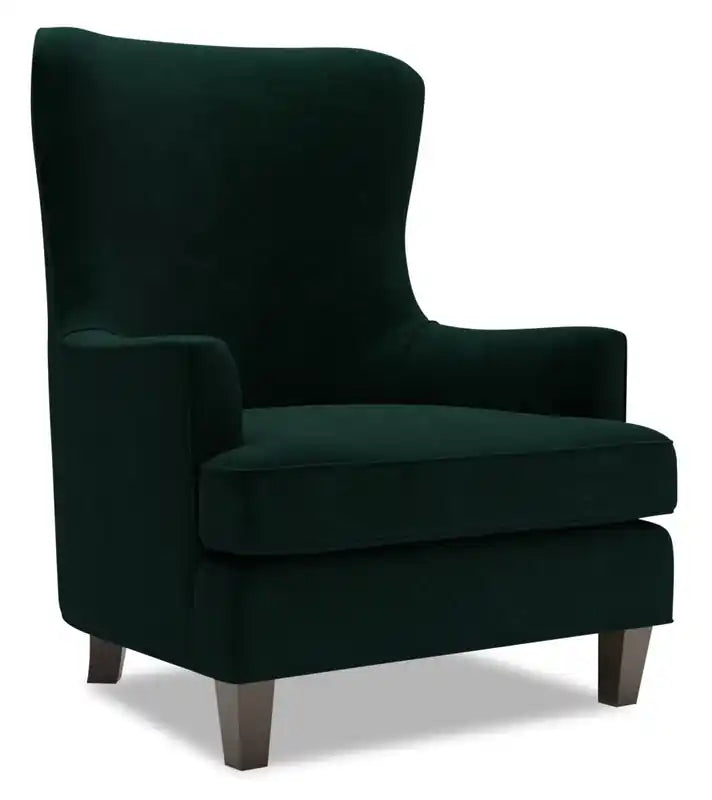 Fauteuil d'appoint personnalisable Wingback 32 en tissu - Jardin multicolore