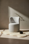 Zola Gliding Dining Chair with Polyester Fabric