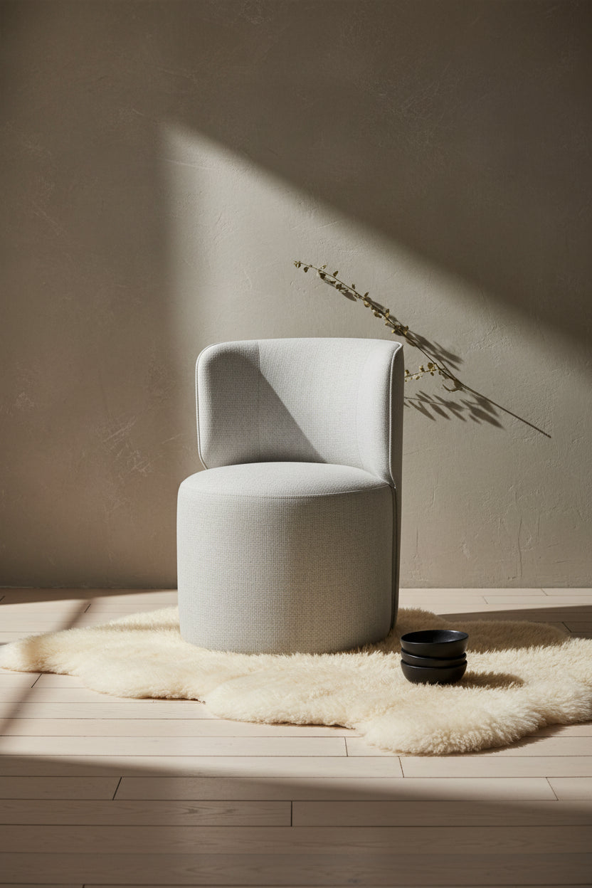 Zola Gliding Dining Chair with Polyester Fabric
