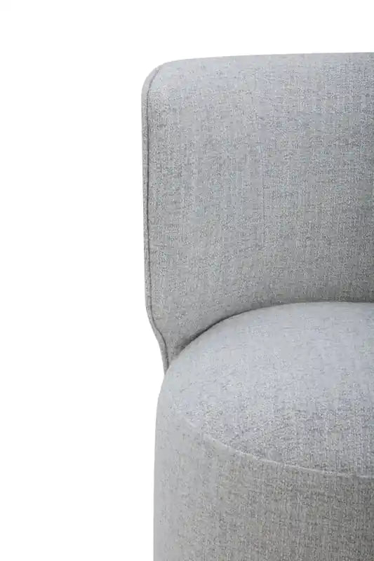 Chaise de salle à manger coulissante en tissu polyester