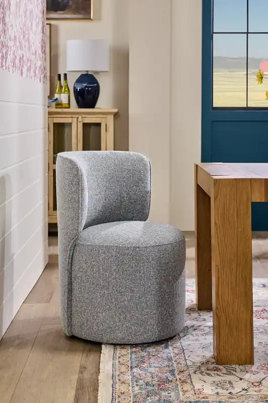 Chaise de salle à manger coulissante en tissu polyester